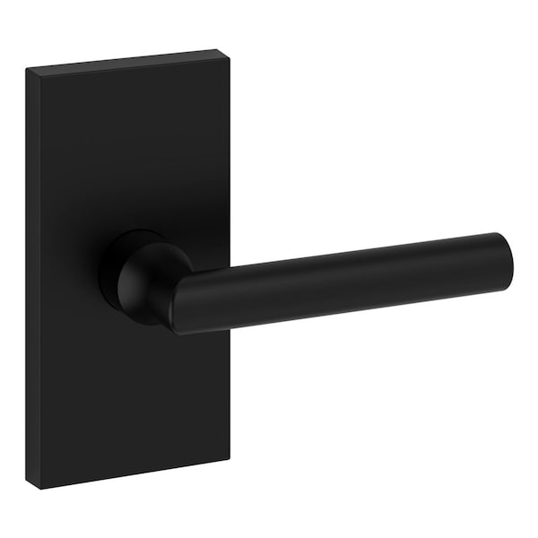 Baldwin Full Dummy Tube Lever and Contemporary 5in Rose Satin Black Finish FDTUBCFR190 - main