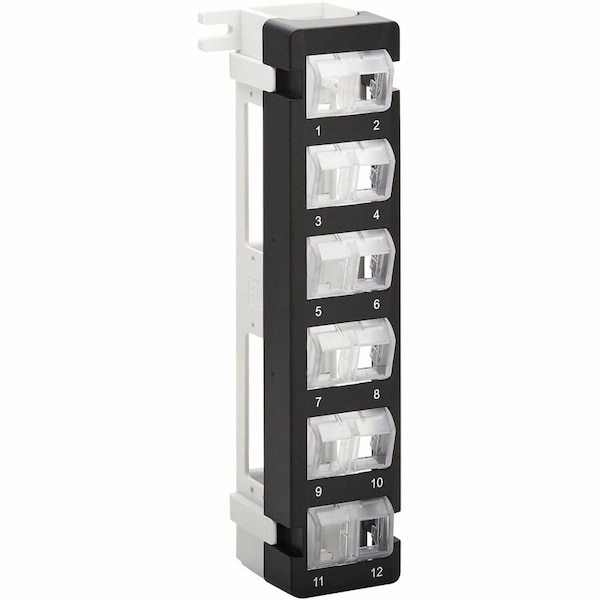 Eaton Tripp Lite Series 12-Port Wall-Mount Patch Panel for UTP Keystone Jacks, Rotatable Modules, TAA N062-012-KJ-WM - main