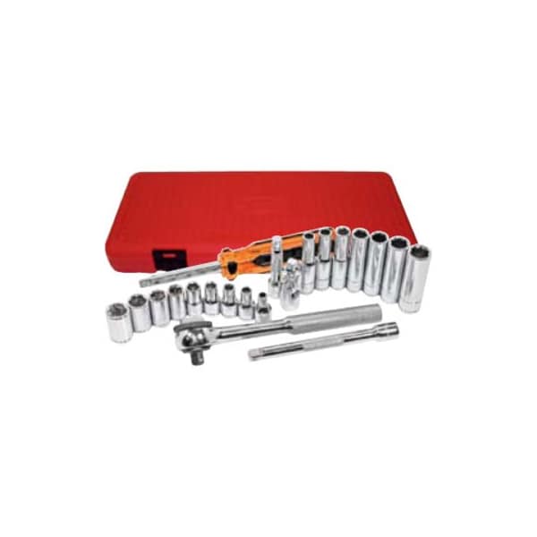 K-Tool International 1/4" Drive, 11mm Metric Socket, 6 Points, Chrome, Stan, 6 pt., 1/4"Drive, 11mm KTI-26111 - main