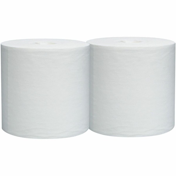 Wypall WypAll General Clean L30 Heavy Cleaning Towels (05820), Strong & Soft Wipes, Center-Pull Rolls, White 05820 - main