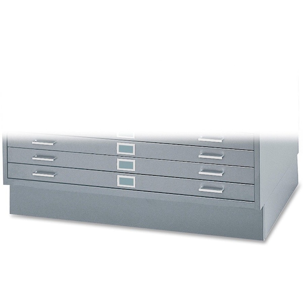 Safco Flat File Cabinet Base, Gray, Closed 4997GRR - main