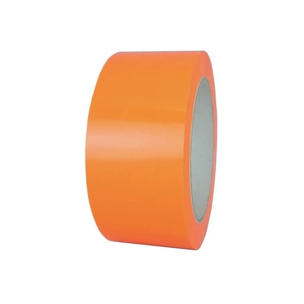 Wod Tape CSTF25PVC UPVC Printable Carton Sealing Packaging Tape Fluorescent Orange: 59 in. x 72 yds WOD CSTF25PVC-59000-LOG-72-FOR - main