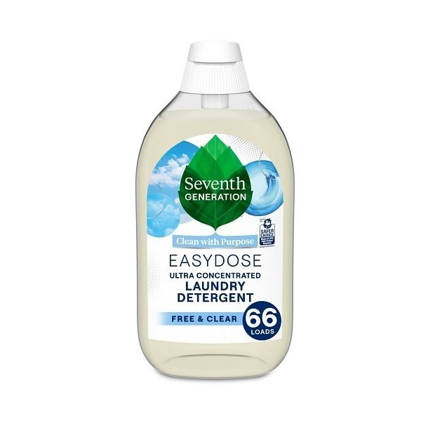 Seventh Generation Liquid Detergent Ultra Concentrated Free and Clear, 23.1 Fluid Ounce, 6PK 68634328 - main