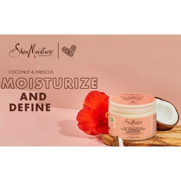 Shea Moisture Coconut and Hibiscus Curl Enhancing Smoothie Cream, 10 Ounce, 12PK 69600169 - main