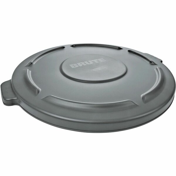 Rubbermaid Commercial Flat Lid For 10 Gallon Round Trash Container - Gray FG260900GRAY - main