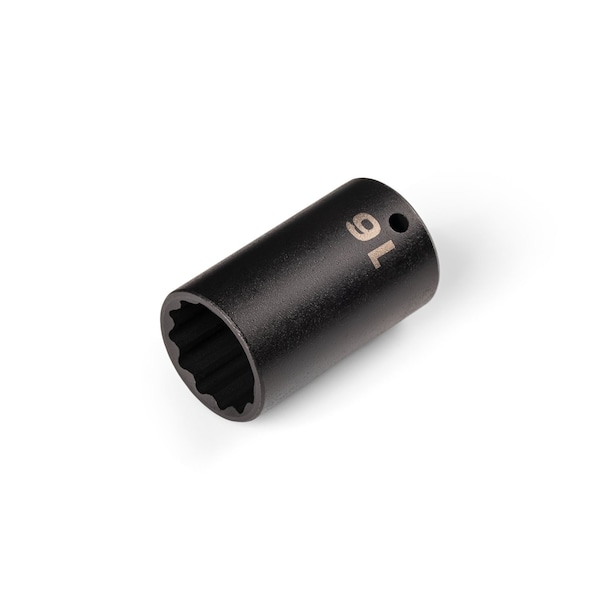 Tekton 1/4 Inch Drive x 16 mm Semi-Deep 12-Point Impact Socket SID04316 - main