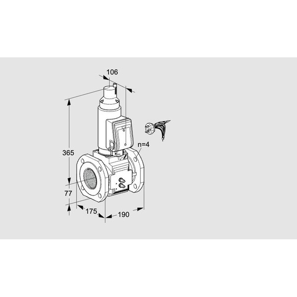 Honeywell Kromschroder Gas Solenoid Valve - Class A, 500 mbar, IP65, EN 161 Certified KS88205349 - main