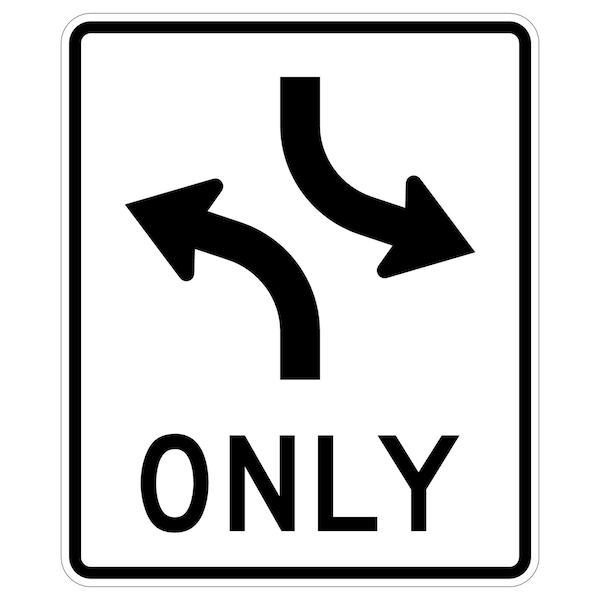 Sign Solutions Usa Traffic Sign, 30 in Width, Aluminum Sign, Vertical Rectangle DUS06DWT3036R3-9A - main