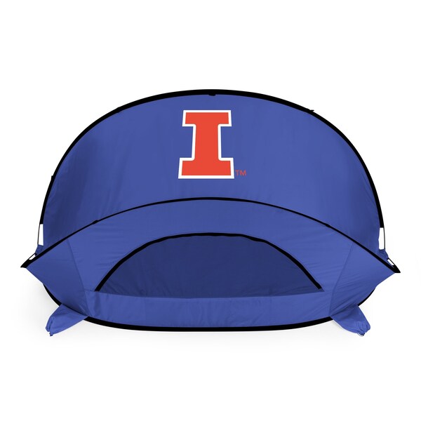 Picnic Time Family Of Brands NCAA Illinois Fighting Illini Manta Portable Beach Tent - Pop Up Tent 113-00-139-214-0 - main