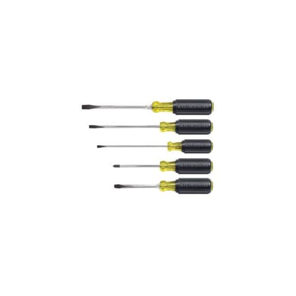 Klein Tools General Purpose Screwdriver Set, Slotted and Phillips Tip, Ergonomic Grip, 5-Piece 85075 - main