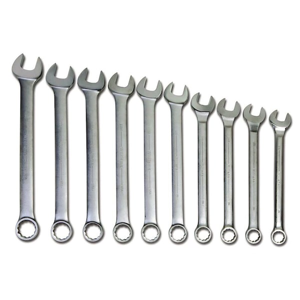 Williams Williams Combo Wrench Set, 10 pcs., SAE JHWWS-1174TA - main