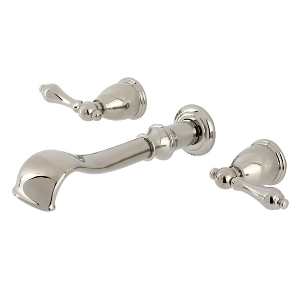 Kingston Brass Two-Handle Wall Mount Tub Faucet, Polished Nickel KS5026AL - main