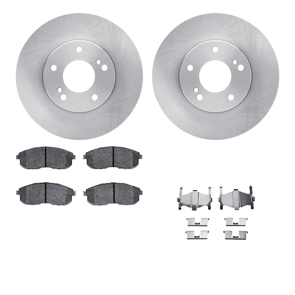 Dynamic Friction Co DFC Brake Rotor with 5000 Brake Pads and Hardware Kit 6512-67236 - main