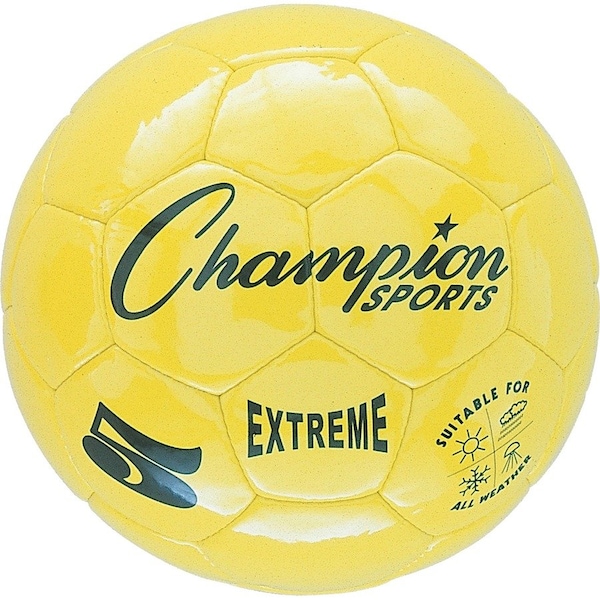 Champion Sports Extreme Soccer Ball, Yellow, Size 5, PK2 EX5YL - main