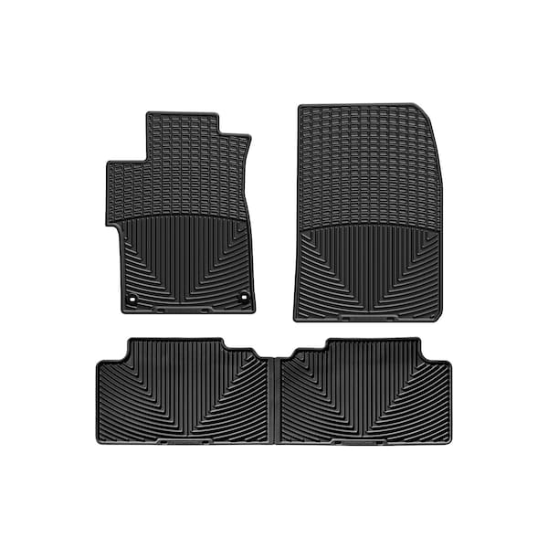 Weathertech Black, Front and Rear All Weather Floor Mats W330-W149 - main