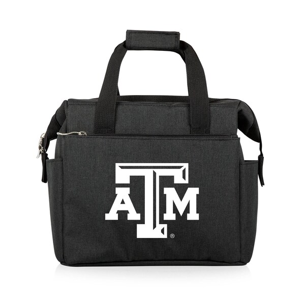 Picnic Time Family Of Brands NCAA Texas A&M Aggies On The Go Lunch Bag Cooler - Soft Cooler Lunch Box, Black 510-00-179-564-0 - main