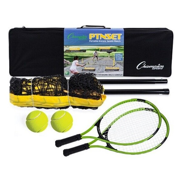 Champion Sports Tennis Net Set, 2 Rackets Balls, Net PTNSET - main