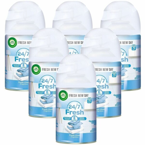 Reckitt Benckiser Air Wick, FRESHMATIC ULTRA SPRAY REFILL, FRESH LINEN, AEROSOL, 5.89 OZ, 6PK 82314CT - main