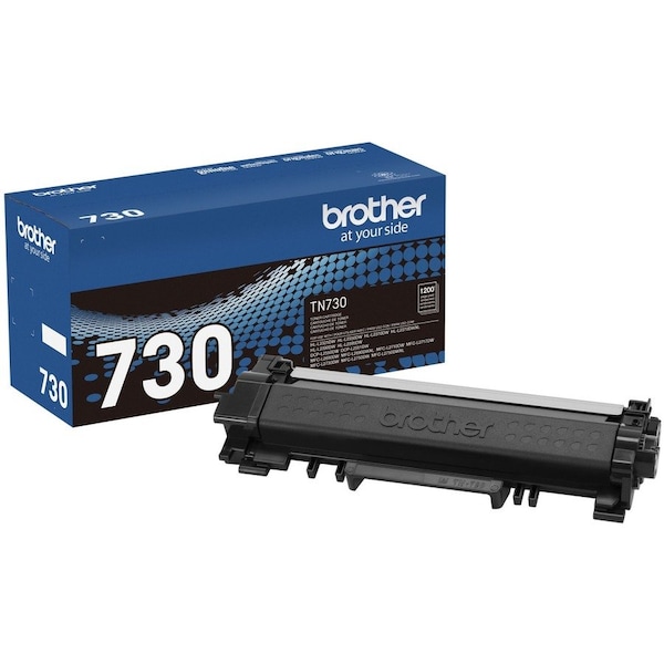 Brother Genuine TN-730 Toner Cartridge - Black - Laser - 1200 Pages - 1 Each TN730 - main