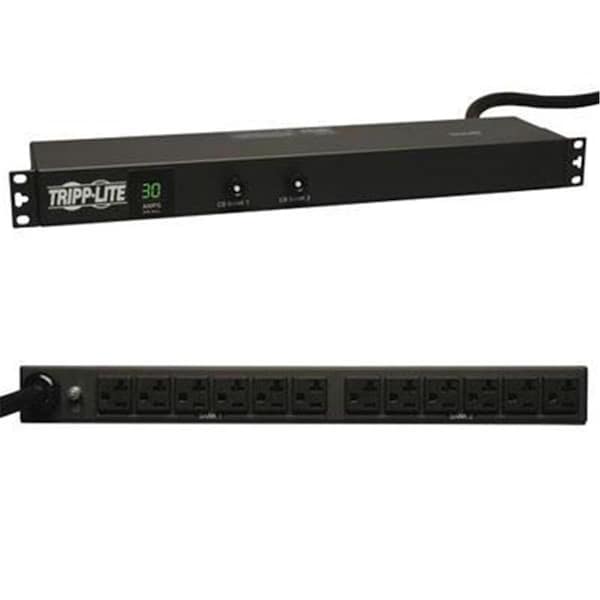 Tripp Lite Tripp Lite Metered 120V 30A 5-15/20R L5-30P 1U RM 12 - Outlet Power Distributing Unit PDUMH30 - main