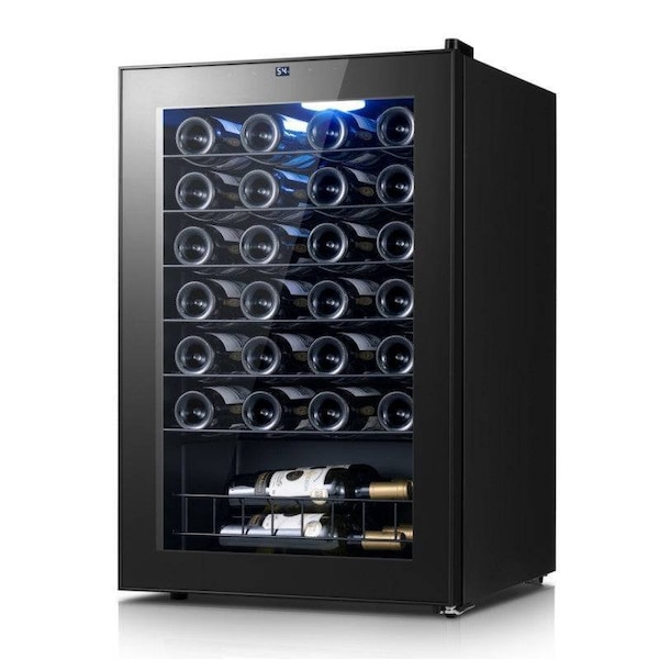 Yeego 21.3 inch 46 Bottles Compressor Wine Cooler Refrigerator Freestanding Wine Fridge YG-WSJC130-25US-ZO - main