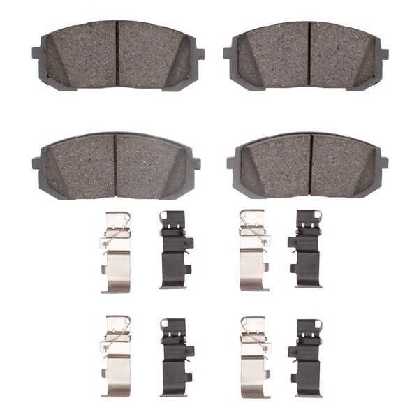 Dynamic Friction Co DFC HybriDynamic Brake Pads Hrdwr Kit 4000-2302-01 - main
