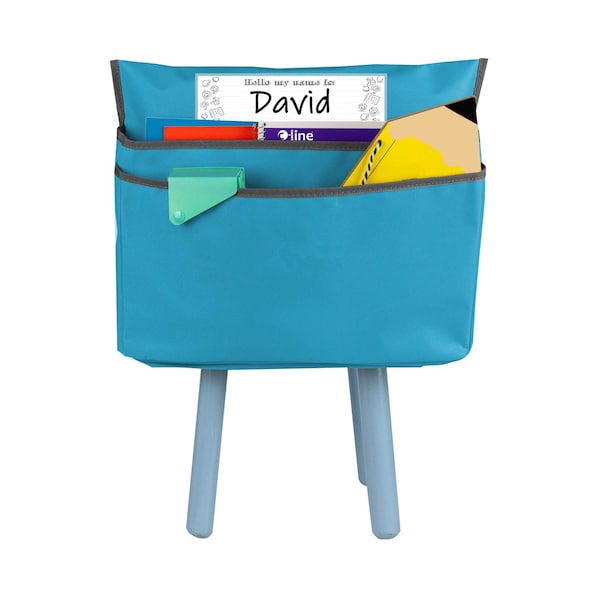 C-Line Products 12-1/2" Seaside Blue Medium Chair Cubbie, 1/EA 10415 - main
