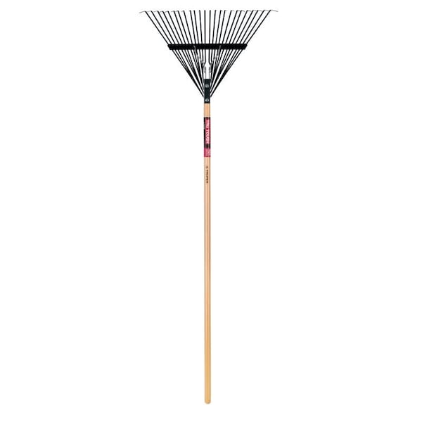 Truper 64.5 in. 24 Tine Steel Leaf Rake Wood Handle EMX-24-ACE - main