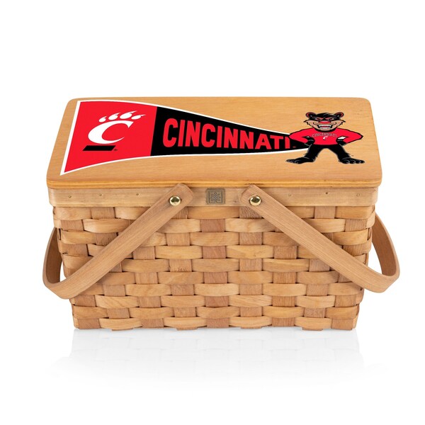 Picnic Time Family Of Brands NCAA Cincinnati Bearcats Poppy Personal Picnic Basket 124-00-299-664-0 - main