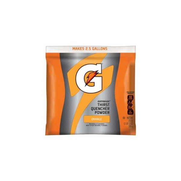 Gatorade G Series 02 Perform Thirst Quencher Instant Powder, 21 oz, Pouch, 2.5 gal Yield, Orange, 32PK 308-03970 - main