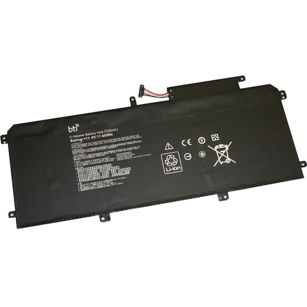 Battery Technology BTI Battery - For Notebook, Ultrabook - Battery Rechargeable - 3947 mAh - 11.4 V DC - 1 C31N1411-BTI - main