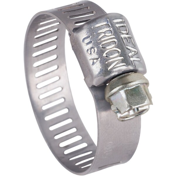 Ideal Tridon Ideal 5/16'' - 5/8'' SS Micro-Gear Hose Clamp w/Zinc-Plated Carbon Steel Screw 6204053 - main