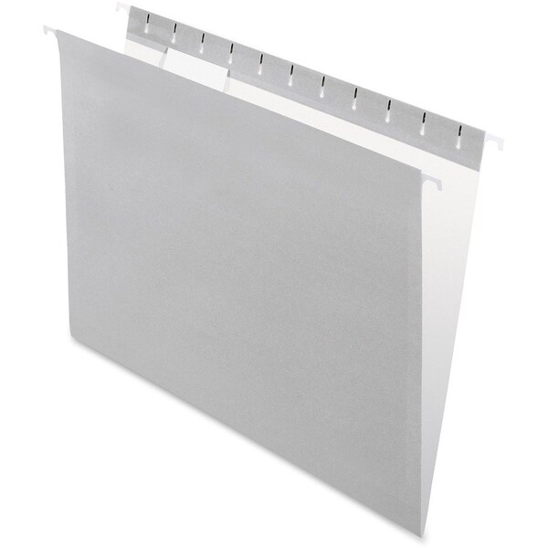 Tops Business Forms Pendaflex, COLORED HANGING FOLDERS, LETTER SIZE, 1/5-CUT TAB, GRAY, 25PK 81604 - main