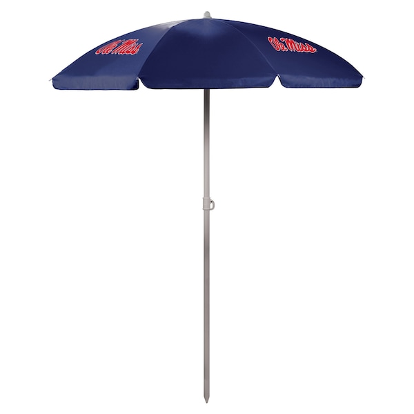 Picnic Time Family Of Brands NCAA Ole Miss Rebels Outdoor Canopy Sunshade Beach Umbrella 5.5' 822-00-138-374-0 - main