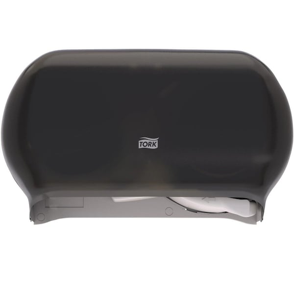 Tork Tork Twin Toilet Paper Roll Dispenser Smoke T24, Modern Look, 59TR 59TR - main