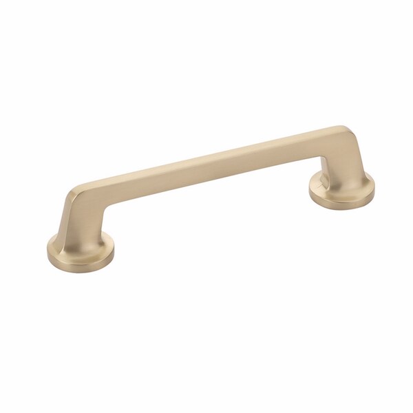 Schaub 5in Center to Center Northport Round Cabinet Pull Signature Satin Brass Finish 212-SSB - main