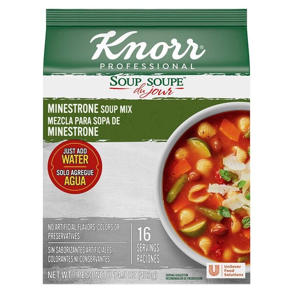 Knorr Professional Soup du Jour Minestrone Soup Mix, 14.9 Ounce 69793026 - main