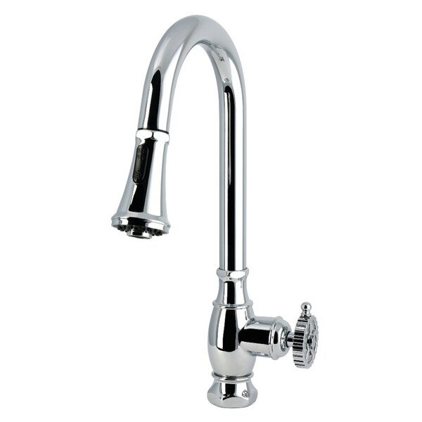 Kingston Brass Single-Handle Pull-Down Kitchen Faucet, Polished Chrome LS8691CG - main