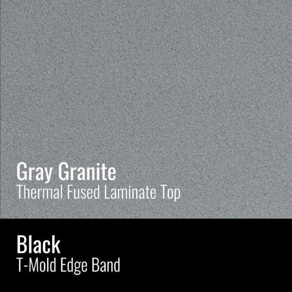 Correll Diamond 34 in W, 30 in L, 25 in to 35 in H, Particleboard, Gray Granite AD3034TF-DIA-15-13-09 - main