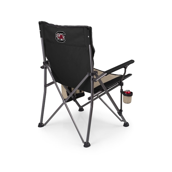 Picnic Time Family Of Brands NCAA South Carolina Gamecocks Big Bear XXL Camping Chair with Cooler - Heavy Duty Beach Chair 808-00-175-524-0 - main