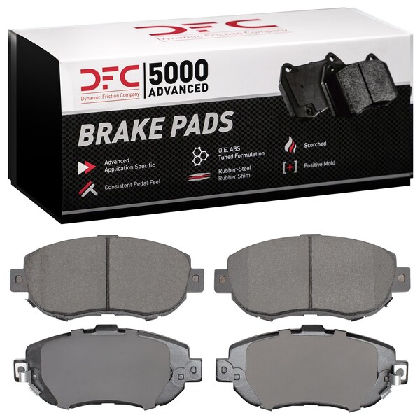 Dynamic Friction Co DFC 5000 Advanced Brake Pads - Ceramic 1551-0619-00 - main