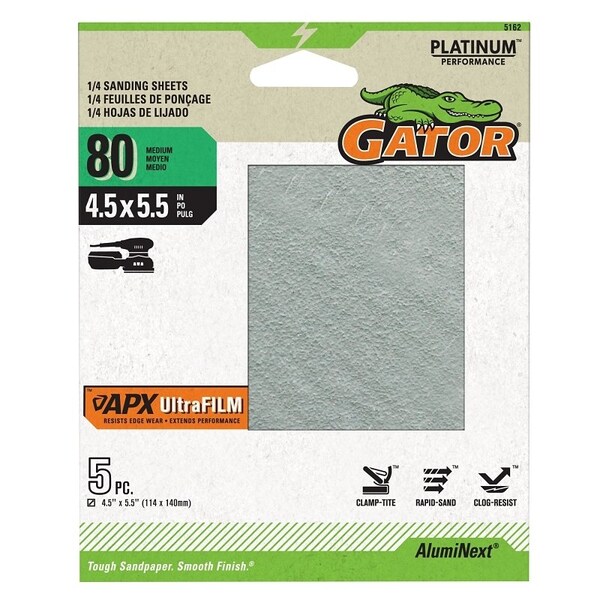 Gator PAPER SAND 1/4 80GRT 4.5X5.5IN 5162 - main