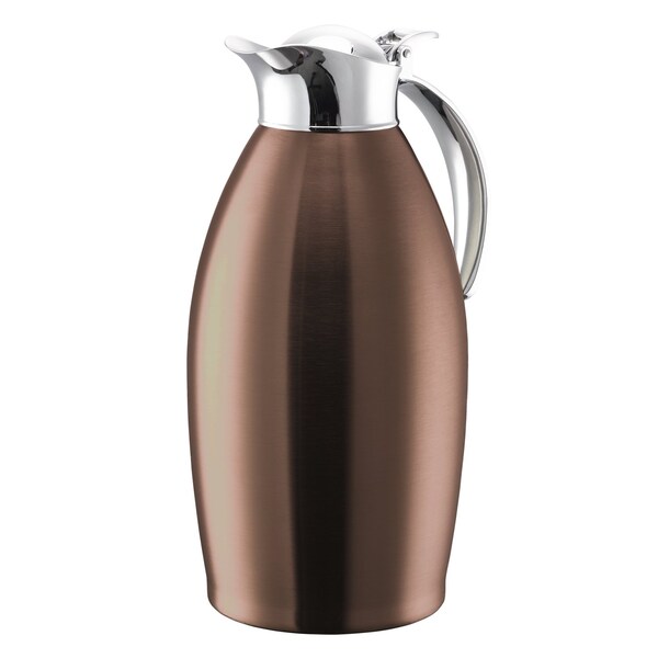 Service Ideas Nicollet Series 1.5-Liter Stainless Vacuum Insulated Carafe with Flip-Top Lid in Rose Gold NIC15BSRG - main