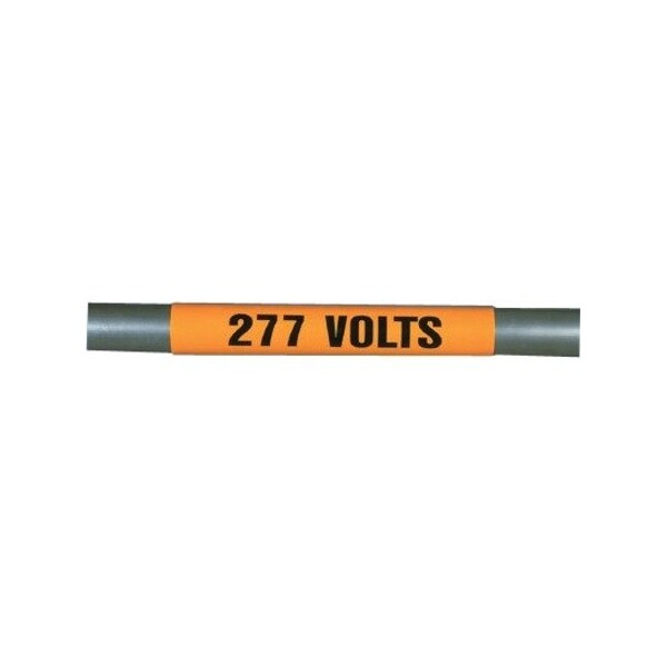 Panduit Voltage Marker, Vinyl, 277 Volts, PK5 PCV-277CY - main