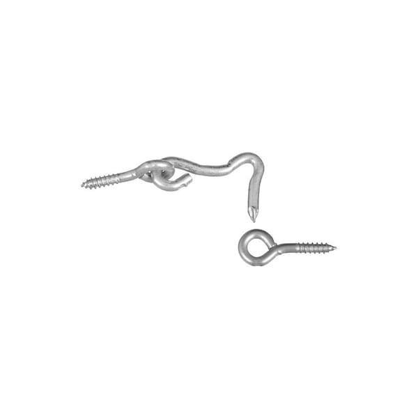 National Hardware V2000 Series Hook and Eye, Steel, Zinc, 2PK N117-820 - main