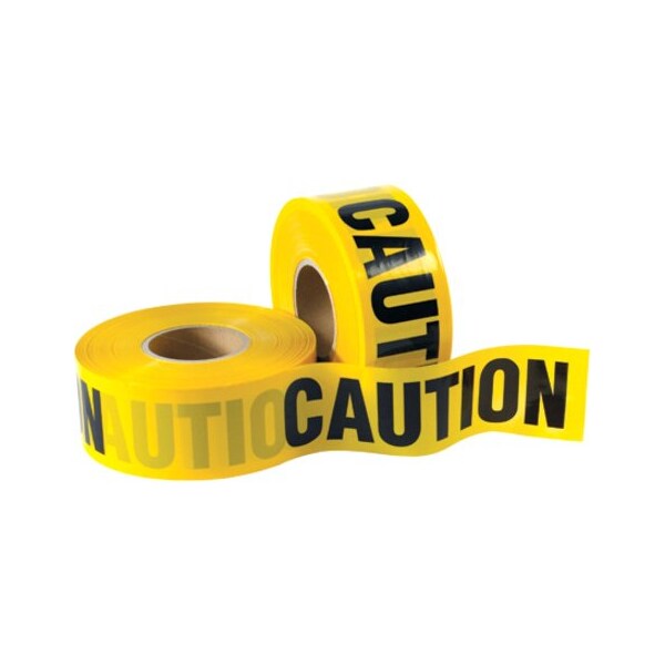 Partners Brand Barricade Tape, "Caution", 3.0 Mil, 3" x 1000', Yellow/Black, PK4 T968CCC - main