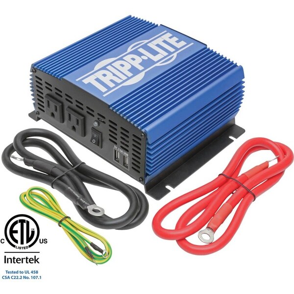 Tripp Lite Power Inverter, Modified Sine Wave, 3,000 W Peak, 1,500 W Continuous, 2 Outlets PINV1500 - main
