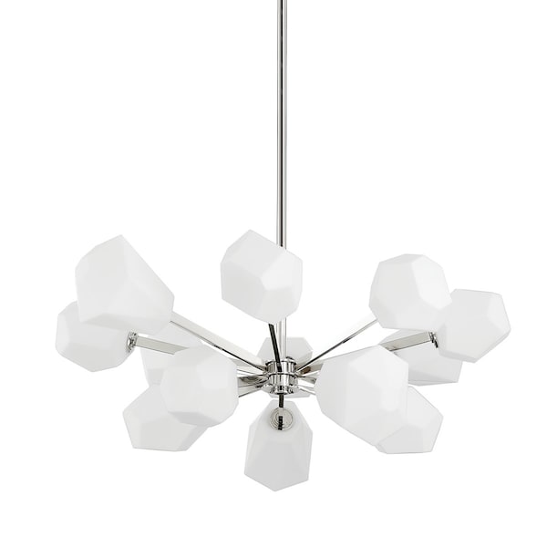 Hudson Valley Lighting Pembrooke & Ives X Tring 13 Light Chandelier 35.25 In. Polished Nickel PI1894813-PN - main