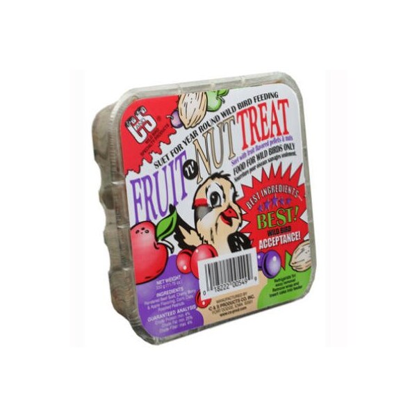 C&S Products Treat Suet Cake Fruit N Nut 12549 - main