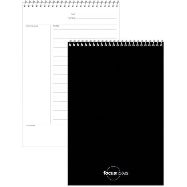 Tops Business Forms Tops Steno Notebook, 15 lb, Project Ruled, 6"x9", 80 Sheets, White 90222 - main